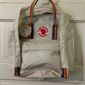Fjallraven Kanken Laptop Travel School Work  Lightweight color Rainbow 🌈 NWT